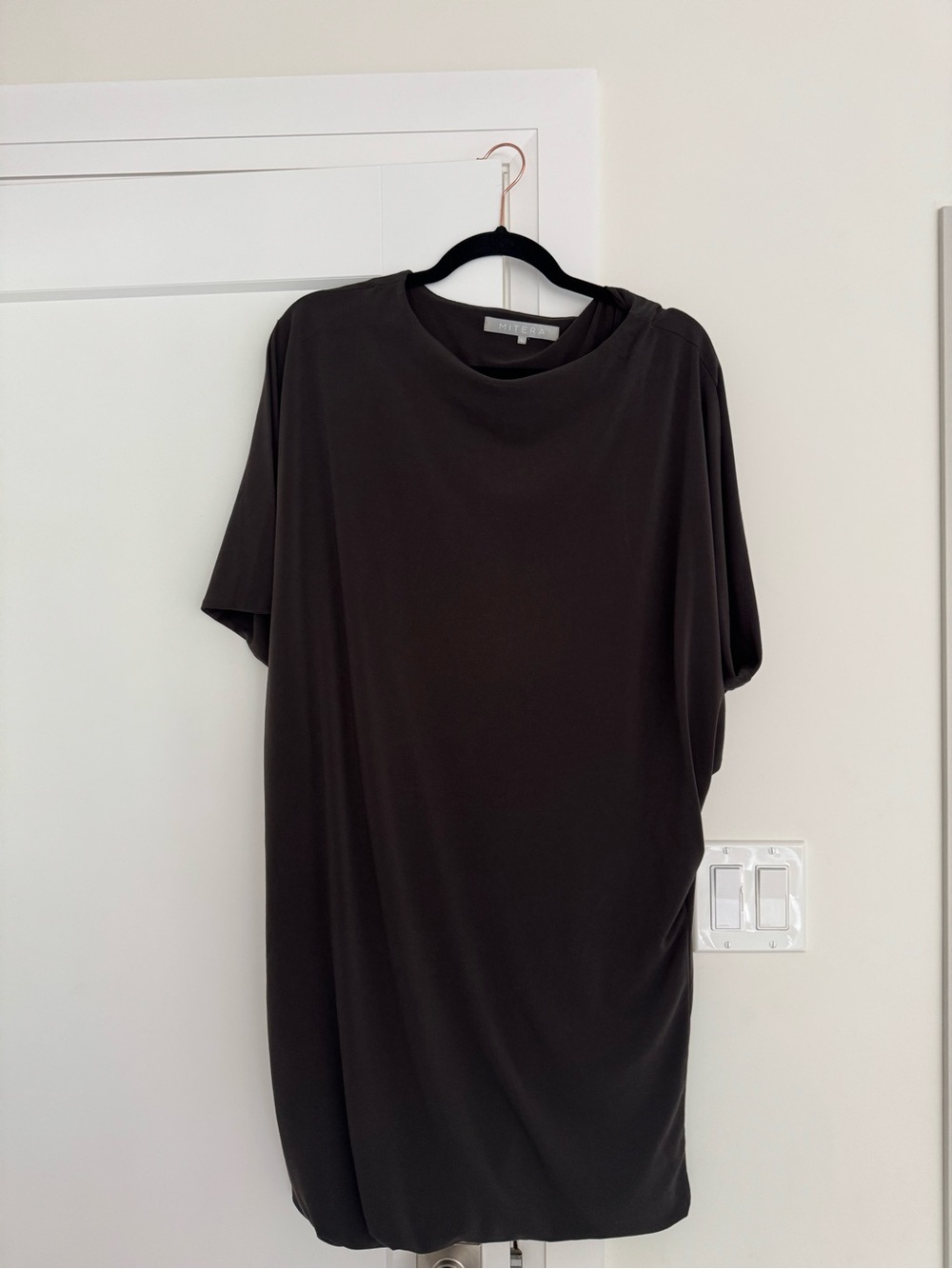 The Sahar Dress - nursing dress - warm charcoal